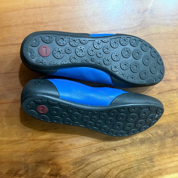 Camper Slip on Shoes Women's 38 US 8 mary jane Leather Black Blue - Picture 7 of 8